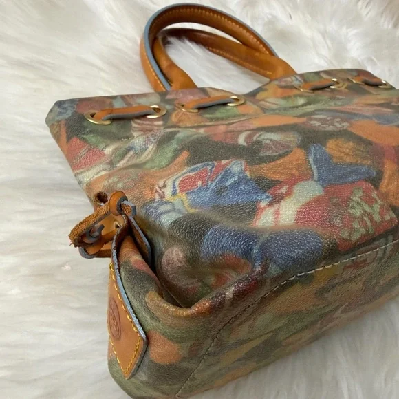 VINTAGE DOONEY & BOURKE BAG SATCHEL BUMBLE BEE LOGO TAG - Picture 6 of 10